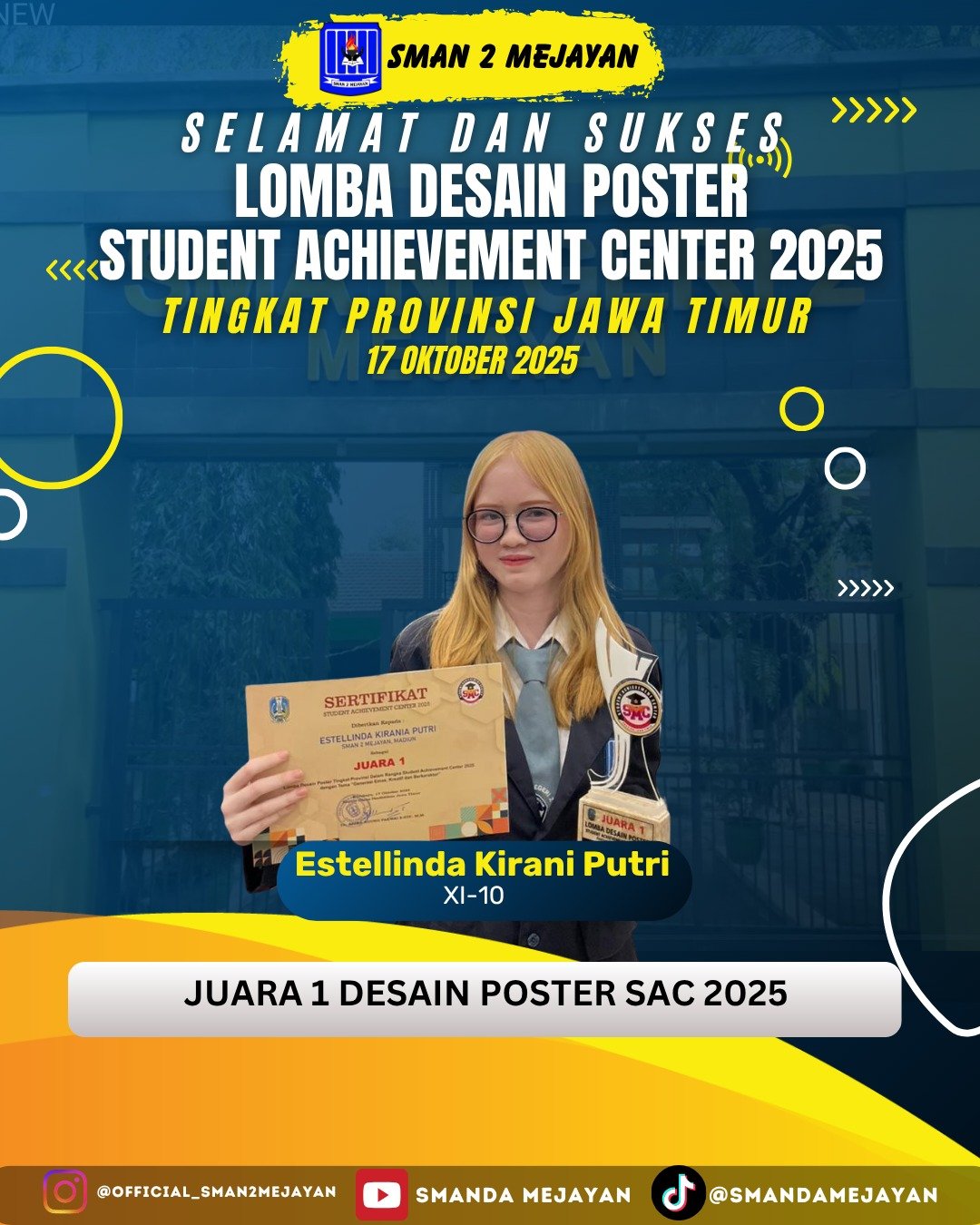 Juara 1 Desain Poster SAC 2025 Tingkat Propinsi
