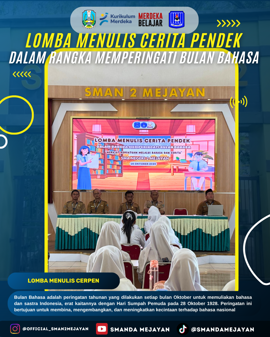 Lomba Menulis Cerita Pendek Memperingati Bulan Bahasa 2025
